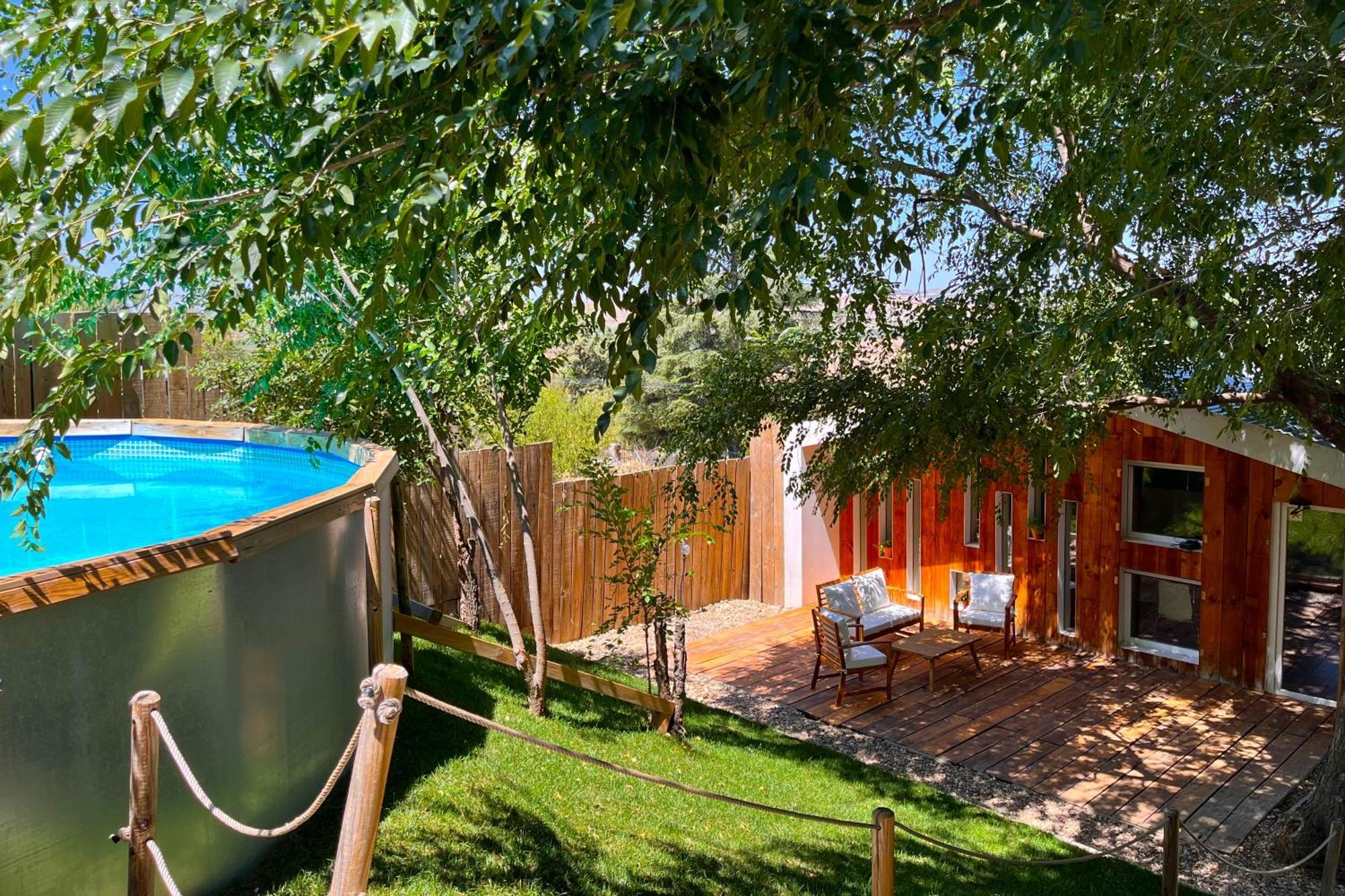 Fee4Me Cabin With Pool And Garden San Martín de la Vega Zewnętrze zdjęcie